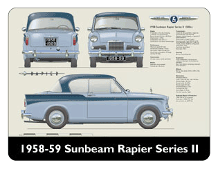 Sunbeam Rapier Series II 1958-59 Mouse Mat